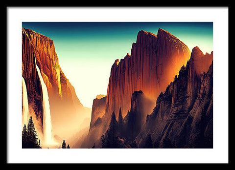 Mountain Majesty - A Wellspring View - Framed Print