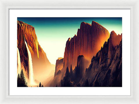 Mountain Majesty - A Wellspring View - Framed Print