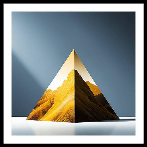 Aura of the Golden Peak - Framed Print