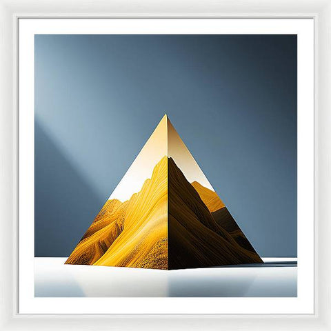 Aura of the Golden Peak - Framed Print