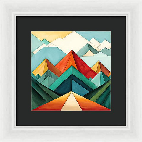 Majestic Mountain Horizon - Framed Print