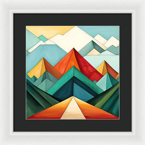 Majestic Mountain Horizon - Framed Print