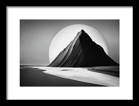 Lunar Mountain Majesty - Framed Print