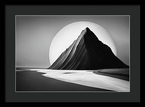 Lunar Mountain Majesty - Framed Print