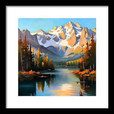 Mountain Reflection - Framed Print