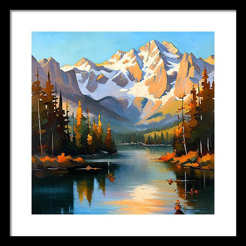 Mountain Reflection - Framed Print