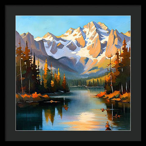 Mountain Reflection - Framed Print