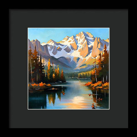 Mountain Reflection - Framed Print