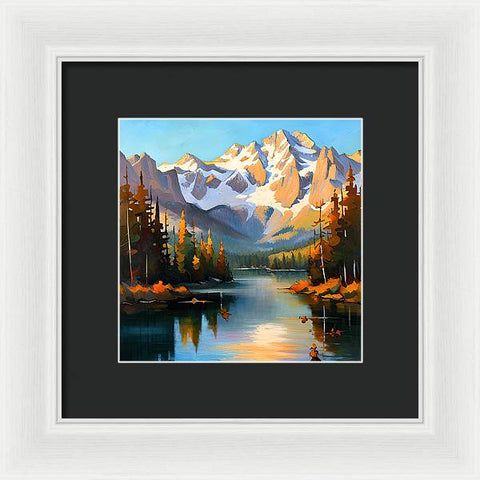 Mountain Reflection - Framed Print