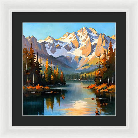 Mountain Reflection - Framed Print