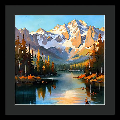 Mountain Reflection - Framed Print