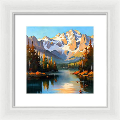 Mountain Reflection - Framed Print