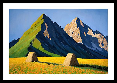 Mountain Valley Dreamscape - Framed Print