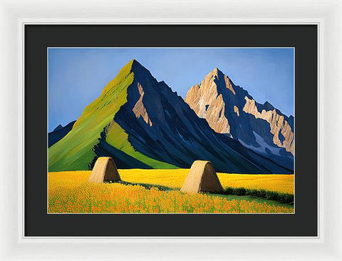 Mountain Valley Dreamscape - Framed Print