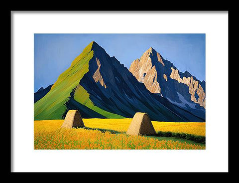 Mountain Valley Dreamscape - Framed Print