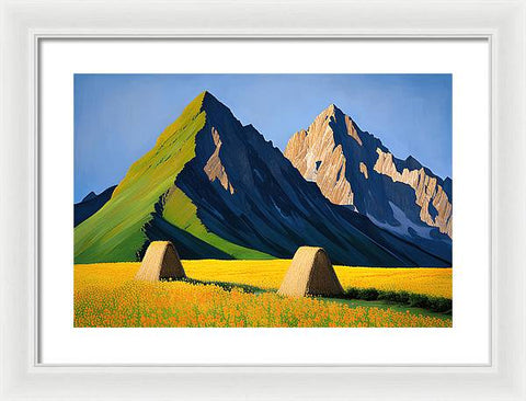 Mountain Valley Dreamscape - Framed Print