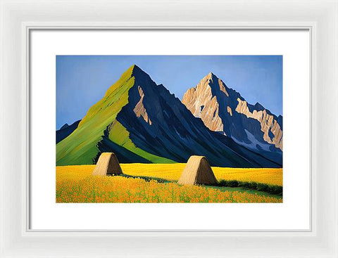 Mountain Valley Dreamscape - Framed Print