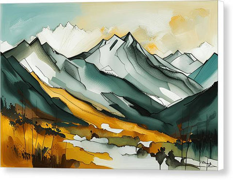 A Journey Through the Mountains - Canvas Print