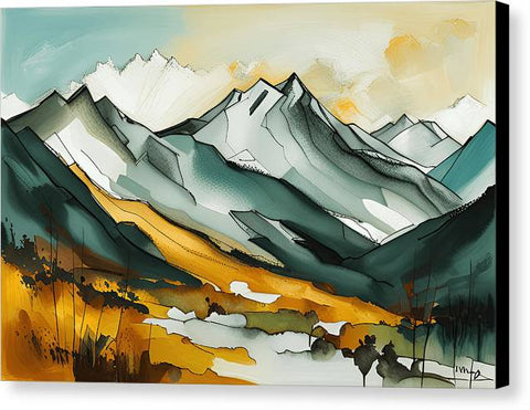 A Journey Through the Mountains - Canvas Print