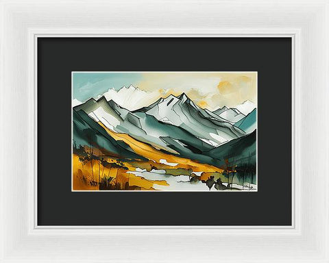 A Journey Through the Mountains - Framed Print