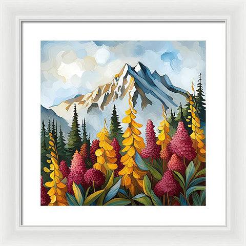 The Mountain Wonderland - Framed Print