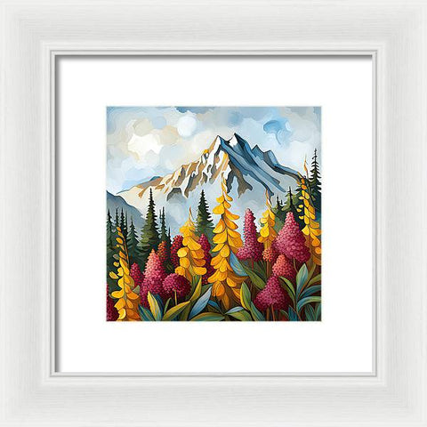The Mountain Wonderland - Framed Print