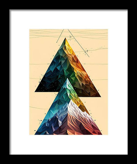 a picture of a picture of a mountain with a triangle