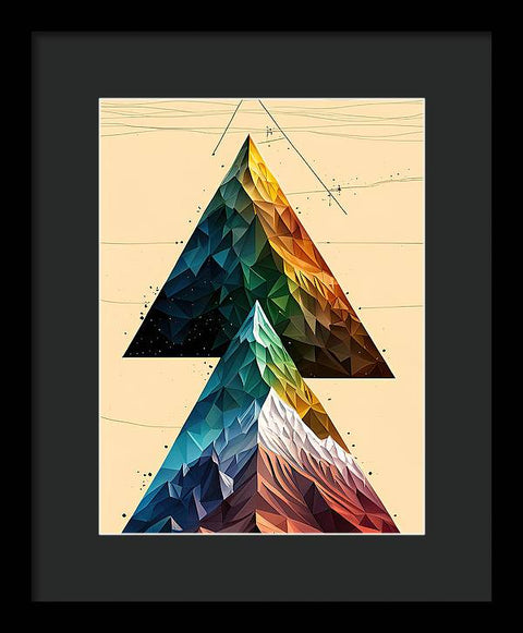 Exploring the Mountain's Triangle - Framed Print