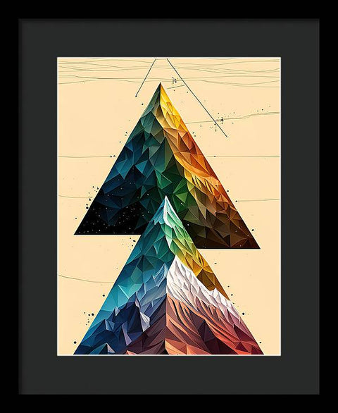 Exploring the Mountain's Triangle - Framed Print