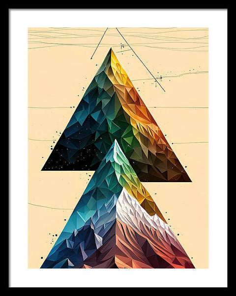 Exploring the Mountain's Triangle - Framed Print