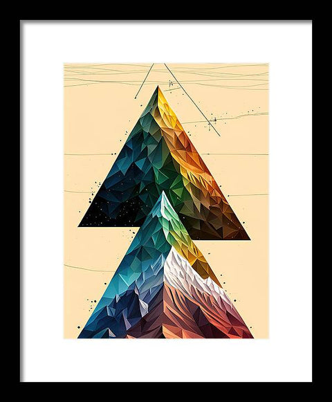 Exploring the Mountain's Triangle - Framed Print