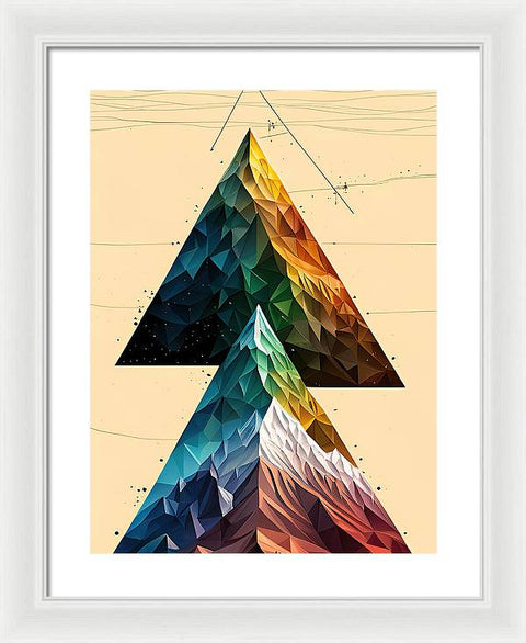 Exploring the Mountain's Triangle - Framed Print