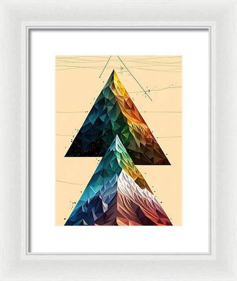 Exploring the Mountain's Triangle - Framed Print