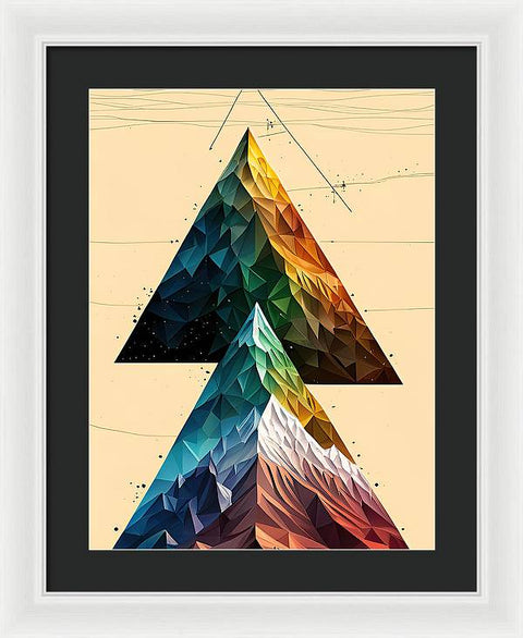 Exploring the Mountain's Triangle - Framed Print