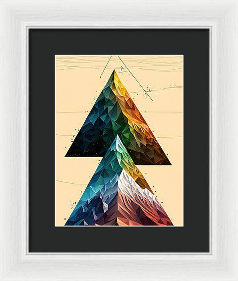 Exploring the Mountain's Triangle - Framed Print