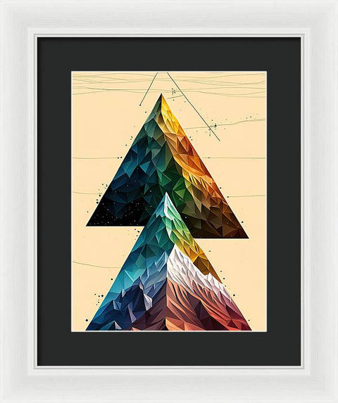 Exploring the Mountain's Triangle - Framed Print