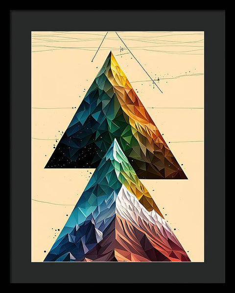 Exploring the Mountain's Triangle - Framed Print