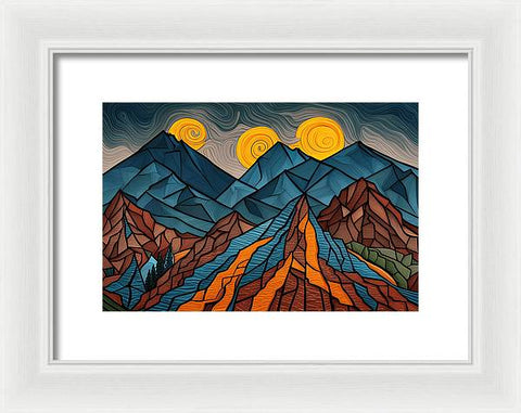 The Glorious Mountain Sunrise - Framed Print