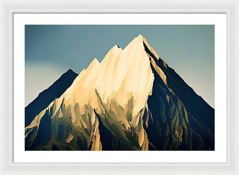 Mountain Majesty: Sky Panorama - Framed Print