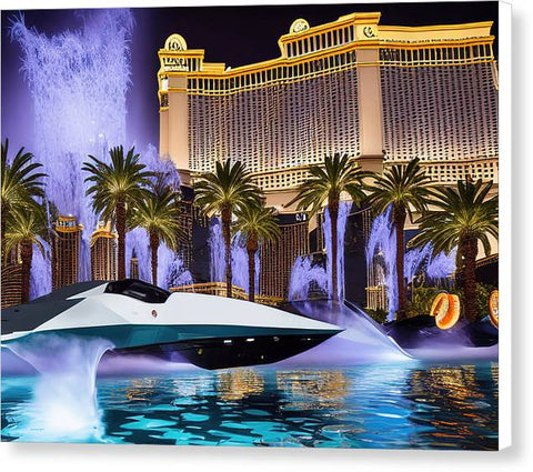 Las Vegas Boat Adventure - Canvas Print