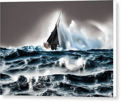 Sailing the Ocean Wave - Canvas Print