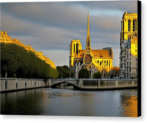 The city of Paris has a beautiful cathedral standing as shown here below
