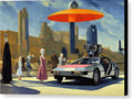 A man is driving an automobile in a cityscape with cars and people in cars