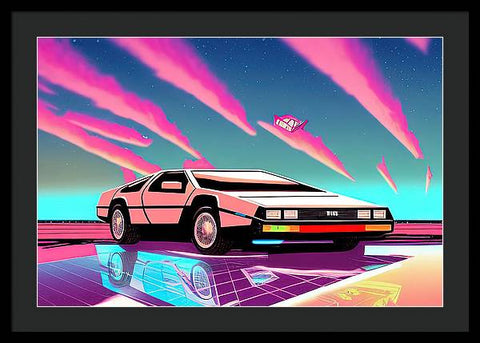 A Car's Arcade Adventure - Framed Print