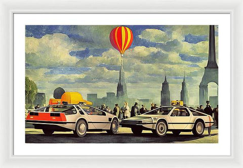 Cruising Through a Country's Skyline - Framed Print
