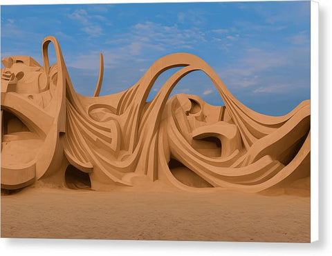 Serene Sand Dunes - Canvas Print