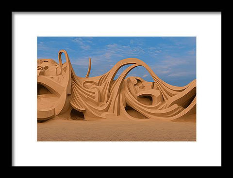 Serene Sand Dunes - Framed Print