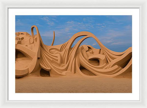 Serene Sand Dunes - Framed Print