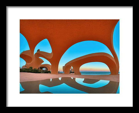 Infinite Horizon at the Beach - Framed Print