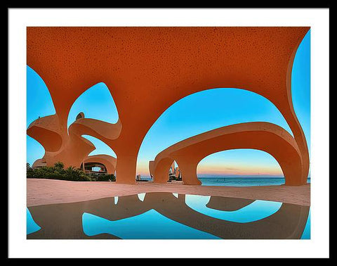 Infinite Horizon at the Beach - Framed Print